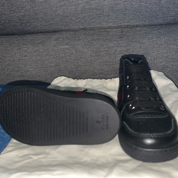 Gucci Leather High Top with web - Picture 4 of 4